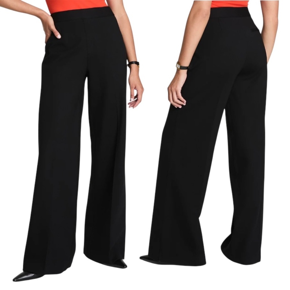 SPANX Perfect Fit Wide Leg Pant Black